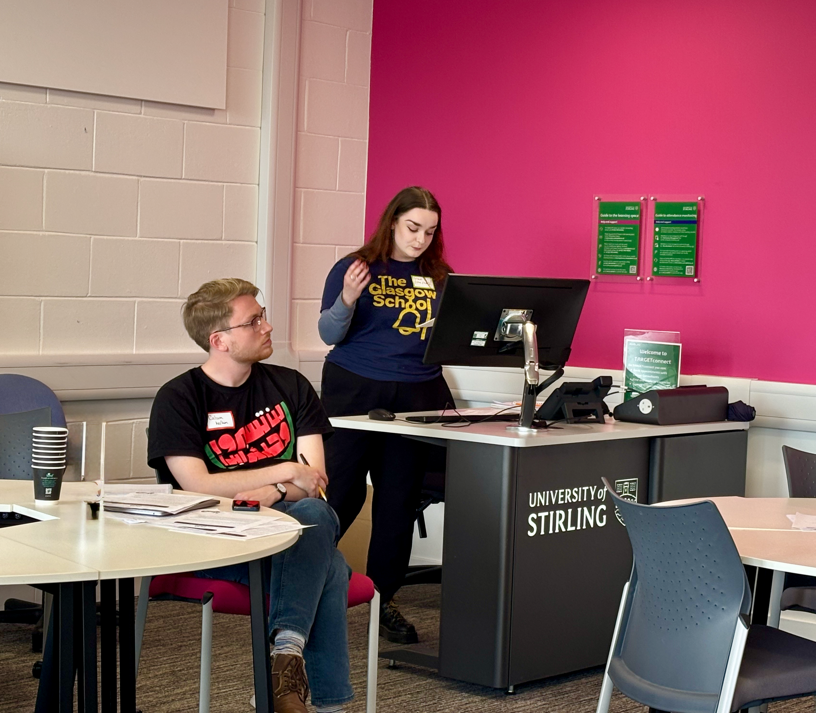 Grace Borland Sinclair giving a paper